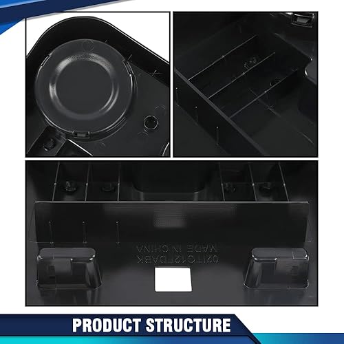 Miniatura 7 de PIT66 Portavasos Central Bajo el Asiento Delantero Inferior Portavasos Central Compatible con Ford F150 2015-2020Fit Ford F250 F350 F450 F550 Super