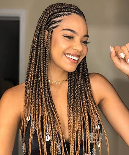 Admutty Pre Stretched Braiding Hair 28inch 8 Packs Synthetic Crochet Braids,Natural Braid Crochet Hair,Professional Soft Yaki Straight Texture(1B/30)