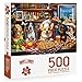 BenBen Puzzles for Adults 500 Pieces, Dogs' Dinner Party, Dog Jigsaw Puzzle with Patterns on Back, Funny Animal Puzzle, Challenging Puzzles for Family Game Night, Home Décor