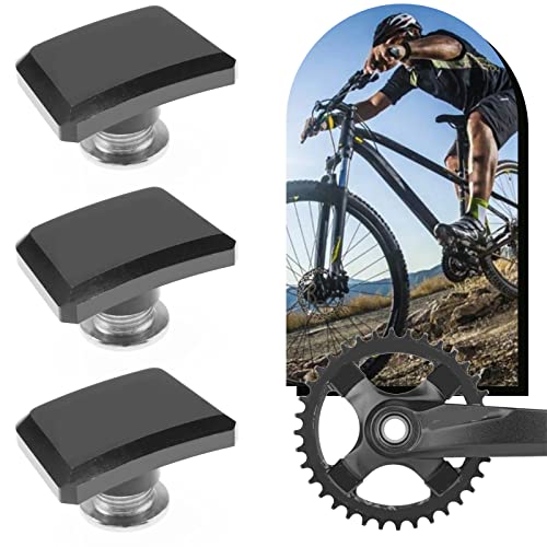 VGOL 4PCS Single Chainring Bolts with Crankset Screws CNC Aluminum Alloy for Mountain Bikes Road Bike Folding Bike Downhill Bike MTB BMX 25x18mm Black - Image 3