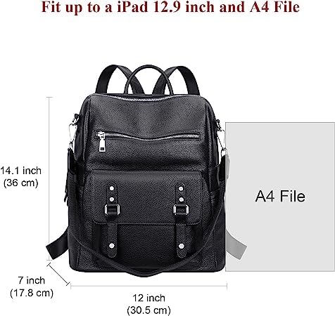Image of Women High Qulity Multipurpose Backpack Handbag Purse, Travel Backpack Shoulder Bag for Ladies,Girls,Unisex