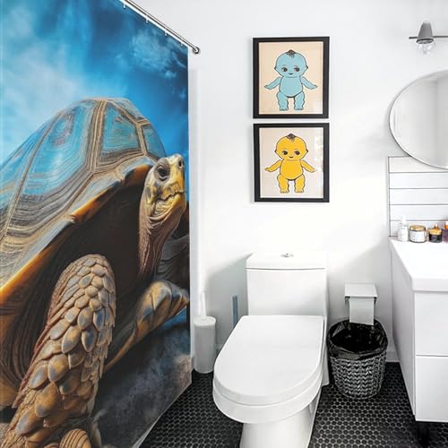 Tortues de mer rideau de douche polyester imperméable lavable 152x183cm