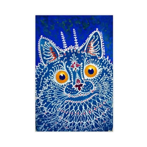 Louis Wain A Cat in The Gothic Style poster toile décoration murale