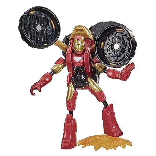 Avengers Movie Marvel Bend And Flex Flex Rider Iron Man Et Moto 2 En 1 - vue 2