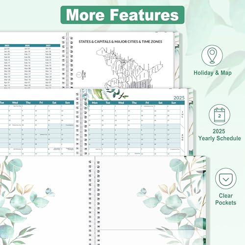 image for SUNEE 2025 Weekly and Monthly Planner - from January 2025 - December 2