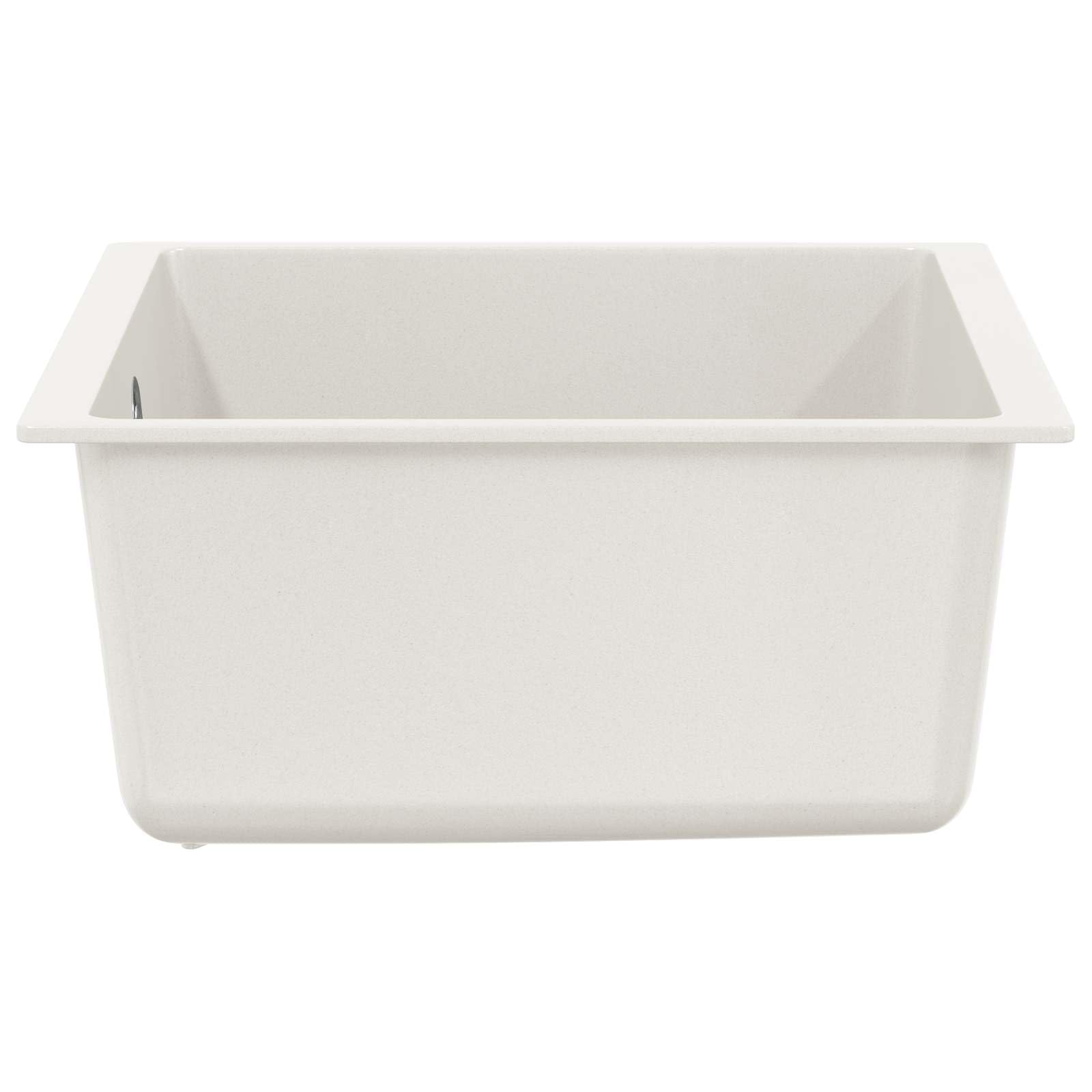 Fregadero de cocina moderno de granito blanco 430 x 460 mm 80% cuarzo 20% resina con escurridor y accesorios de instalación para diseño contemporáneo