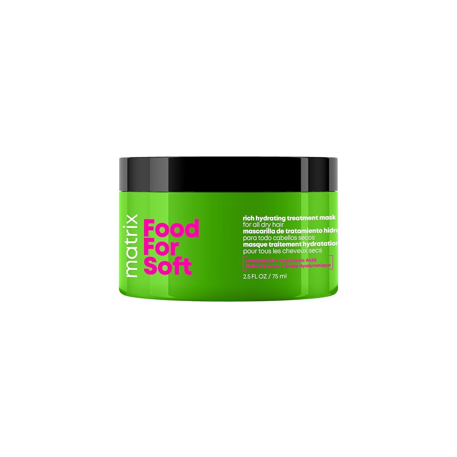 MATRIX Food For Soft Rich Hydrating Mask - For Dry & Brittle Hair, Adds Shine & Softness, With Avocado Oil & Hyaluronic Acid, Replenishes Moisture