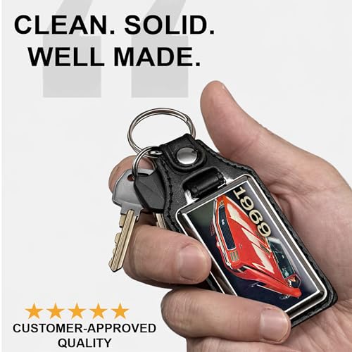 Image of Brotherhood Car Key Chain for Camaro - Classic Models Keychain for Men and Women Gift Key Ring - -