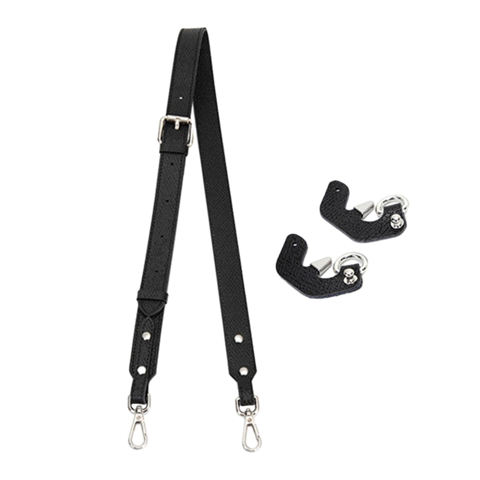 HEAVENGLOW Shoulder Strap Durable Purse Strap for Shoulder Handbags DIY Bag Accessories Black Silver Buckle|Handbag Accessories-image-9