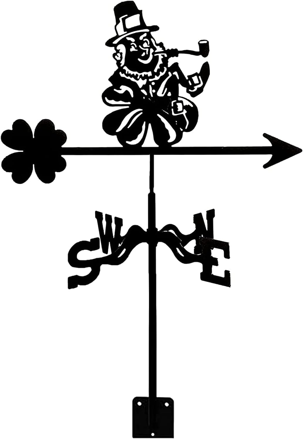 Weathervane,Metal Weathervane For Garden Decoration Weather Wind Vane Direction Indicator Stainless Steel Wind Direction Indicator For Outdoor Farm Yard Garden Gazebo, 35 * 50Cm (Color : Matador) (S