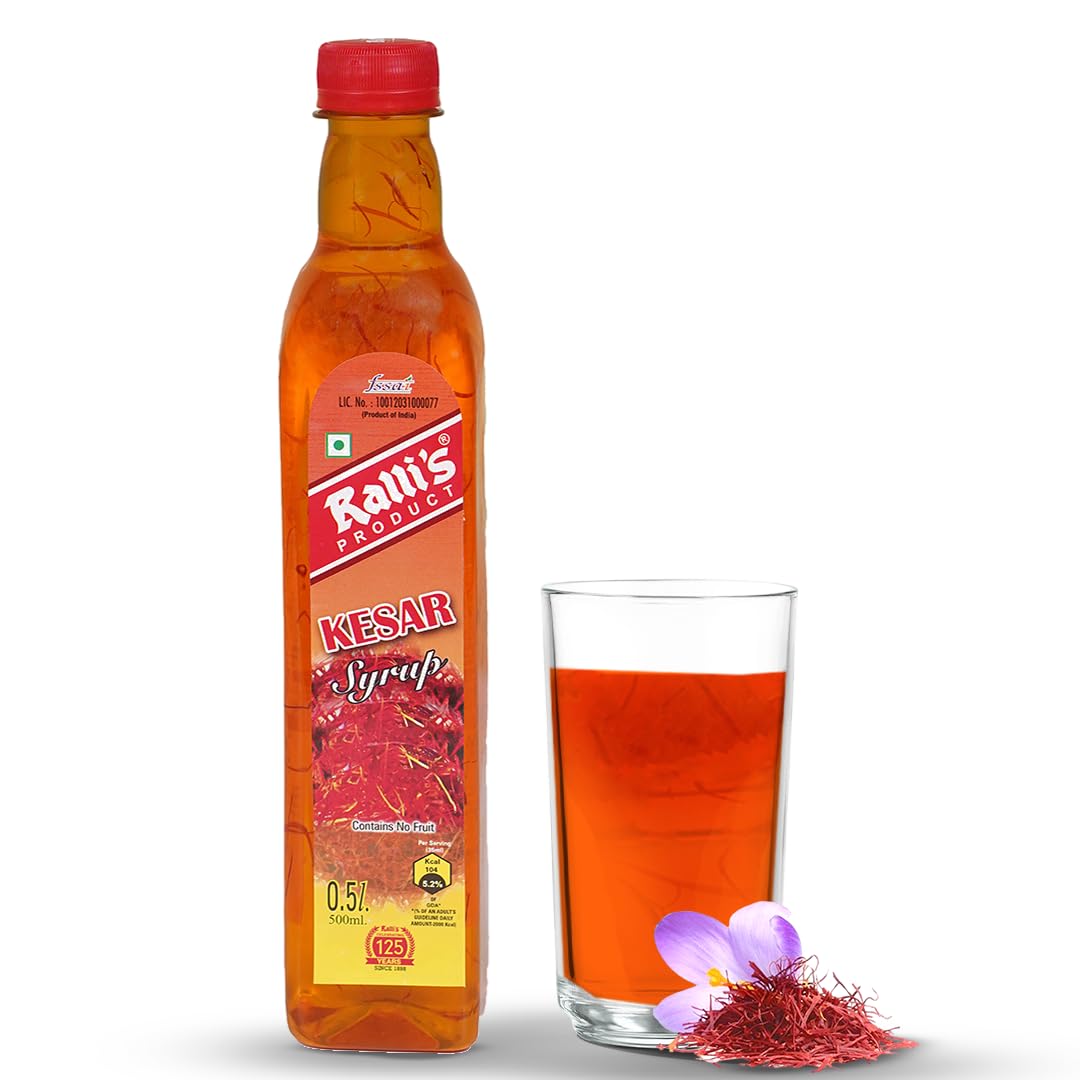 Rallis Kesar Syrup Sharbat 500ml - Instant Refreshing Drink | Suitable for Cocktails, Mocktail, Drinks, Juices, Beverages,Milk Shake and Ice Cream (B01DZXXSMA) Amazon Price History, Amazon Price Tracker