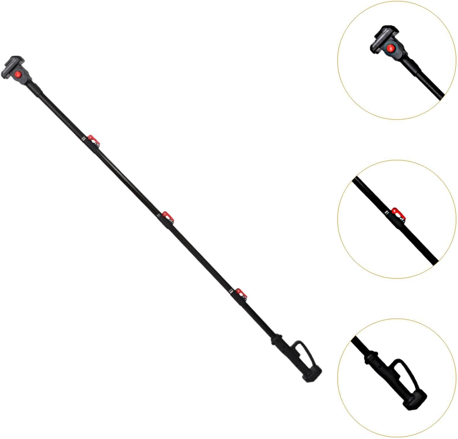 Telescopic Extension Pole Non-Slip Handle Lawn Tool Telescopic Rod for Pruning High Branches Pruning Shears, 2.0m