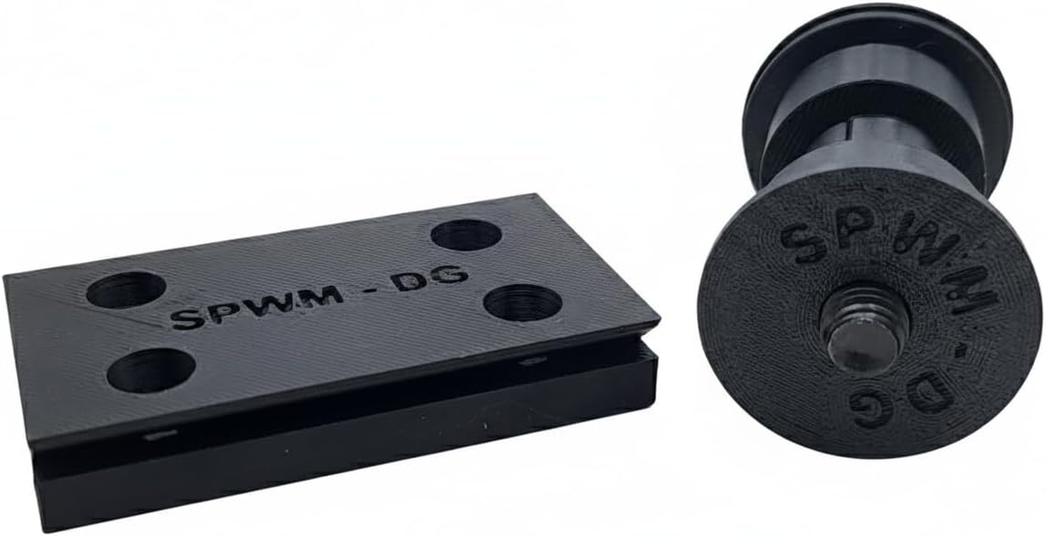 Ball Head Adapter for BOG DeathGrip Tripod with Plate - Arca Swiss Compatible Quick Release Mount - 3/8" Conversion Kit for Shooting Hunting Photography - Lightweight PETG Construction