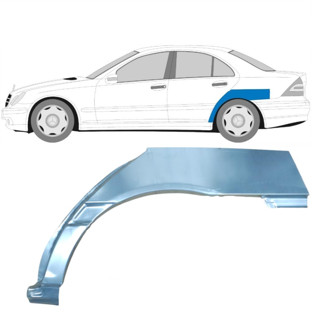 Reparaturblech Kotflügel hinten für Mercedes C-Class W203 2000-2007 / Links