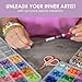Bougee Hippie Pony Beads Crafting Kit, 3024pcs, 48 Assorted Colors, 2 Sets of Pony Beads/Letter Beads. Perfect for Bracelet Making, Hair Beads, Kandi Pony Beads, Personalize, Create, Inspire!