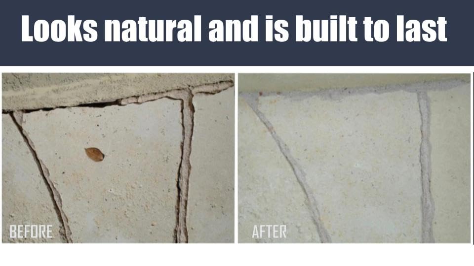 Miniatura 8 de Llenador de grietas de hormigón, color marrón, 2 libras (botella individual) para rellenar grietas de concreto en entradas, pasarelas y patios