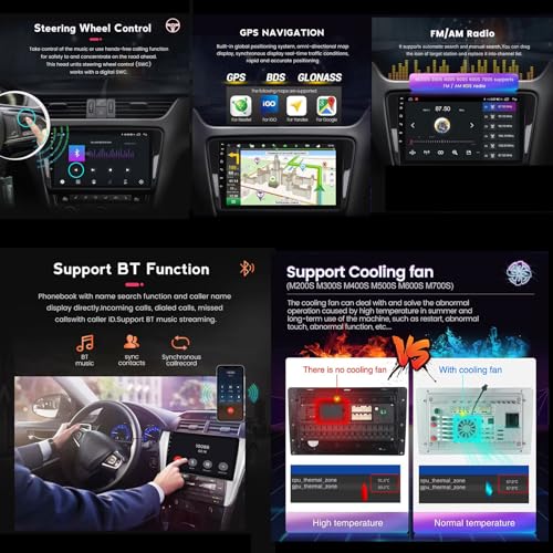 Autoradio GPS Android 9 pouces Bluetooth avec CarPlay pour Honda Stepwgn 5 - 5