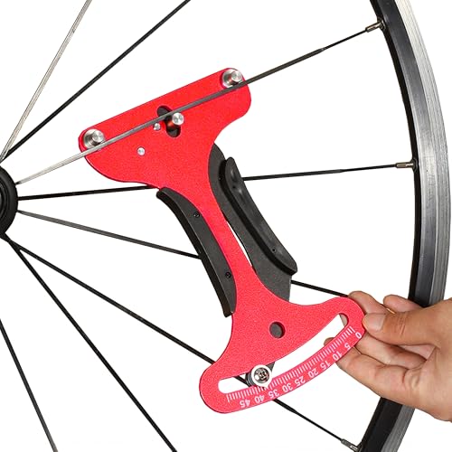MZSX Medidor de Tensión de Radios de Bicicleta, Herramienta de Medición de Aleación de Aluminio, Herramienta de Ajuste de Tensión, Accesorio de Bicicleta, Herramienta de Medición para Rectificar Rueda