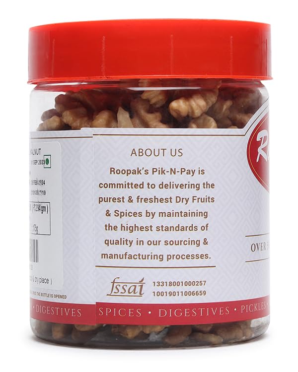 ROOPAK'S PIK-N-PAY Walnuts Akhrot - 250 Grams | Dry Fruits Natural | Latest Fresh Walnut Akhrot | High in Protein & Iron | Low Calorie Nut | Healthy & Delicious 2