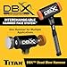 Titan DBX 63628 28oz Dead Blow Hammer with Interchangeable Polyurethane Striking Faces