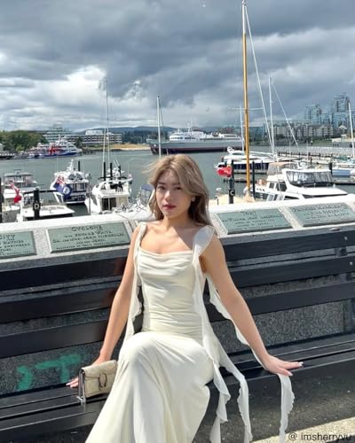Image of CIDER Formal Dresses for Women Wedding Guest Dresses Summer Maxi Dress Sleeveless Mesh Ruffle Cocktail Dress Elegant Outfits
