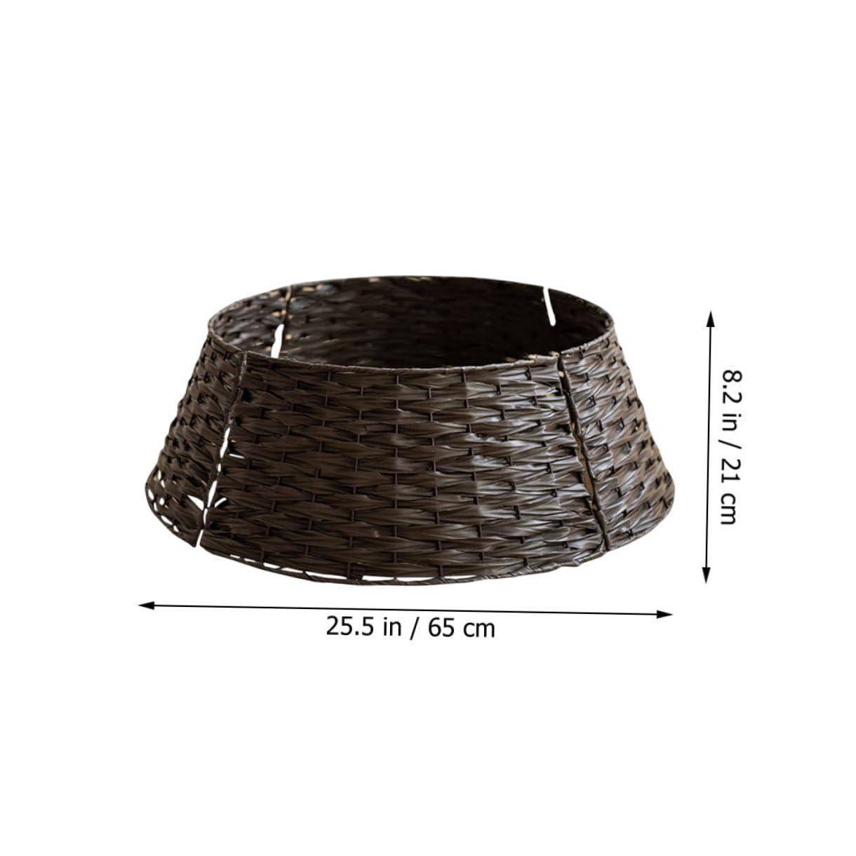 Alipis Gonna Base Resistente Copertura Sotto Albero Riutilizzabile per Interni Ed Esterni Decorazione Natalizia Negozi e Bar Collare Recinto Festivo Marrone Large
