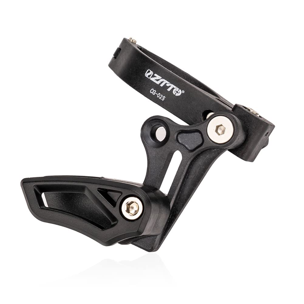 ZYWUOY Guida per Catena a velocità Singola per Telaio Mountain Bike, Protezione per Catena per Bicicletta, Protezione per Tubo Sella, tendicatena in Lega di Alluminio, Accessori per, con 4