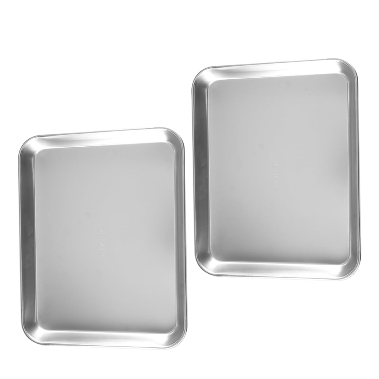 Gatuida Set 2 Pezzi Vassoi Medici in Acciaio Inossidabile, Vassoio per Strumenti Medici, Fondo Piatto, Sicuro e Versatile per Strutture Mediche