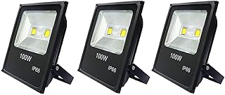 3 x 100W White LED Spotlight - Store Outdoor