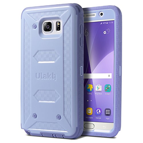 ULAK Galaxy Note 5 Case, Knox Armor Rugged Dual Layer Hybrid Protective Case Built with Belt Clip Holster for Samsung Galaxy Note 5 (Purple)