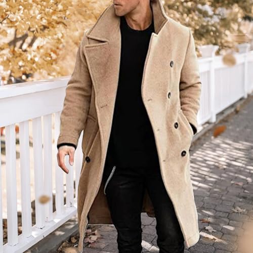 Sobretodo para hombre estilo casual de negocios miniatura 4