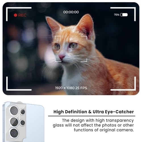 Image of ArmourPro Camera Lens Protector for Samsung Galaxy S26 Ultra with Auto Alignment Installation Frame, AR+AF Coated Tempered Glass Camera Rings, Anti-Scratch, Case Friendly | Blue