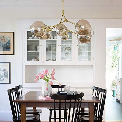 NZDY Lampadario a Sfera in Vetro Creativo Nordico