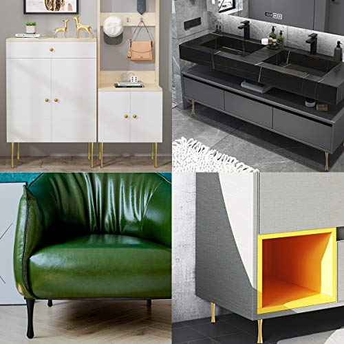 HUANGXING - Móveis Sofá Sofá e pernas da cadeira Substituição Pernas de móveis Conjunto de 4 altura