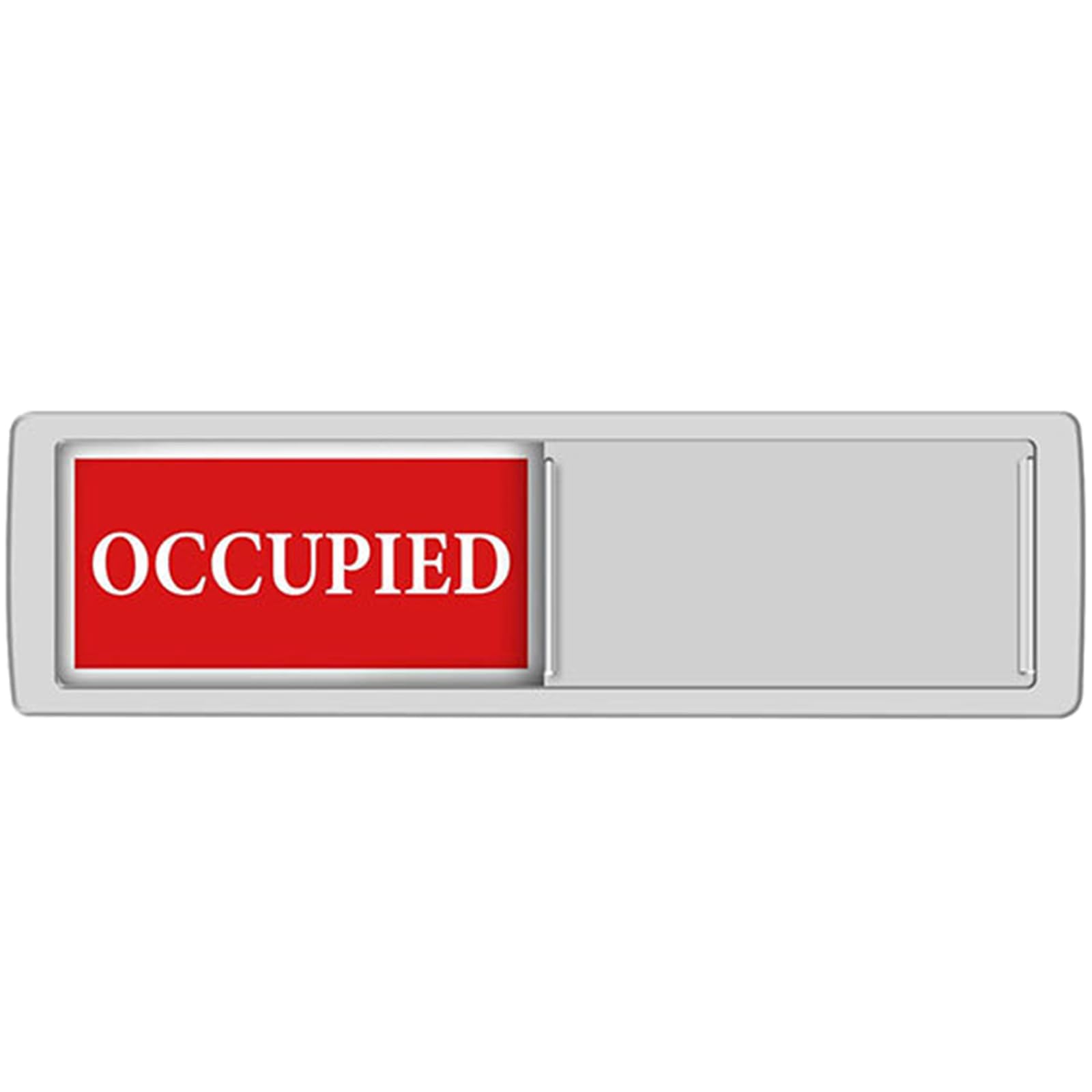 Kalttoy Silver Practical Vacant/In Use Sign Occupied/Vacant Door Signs Enhances Your Daily Life Sign With Strong Backing Smooth