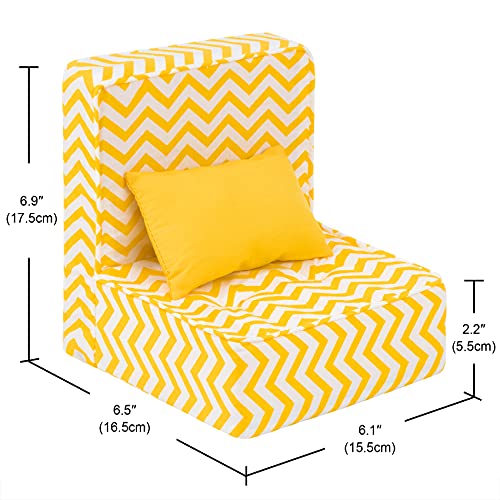 image for Ecore Fun American 18 Inch Doll Accessories Furniture 5 Pcs Sofa with 