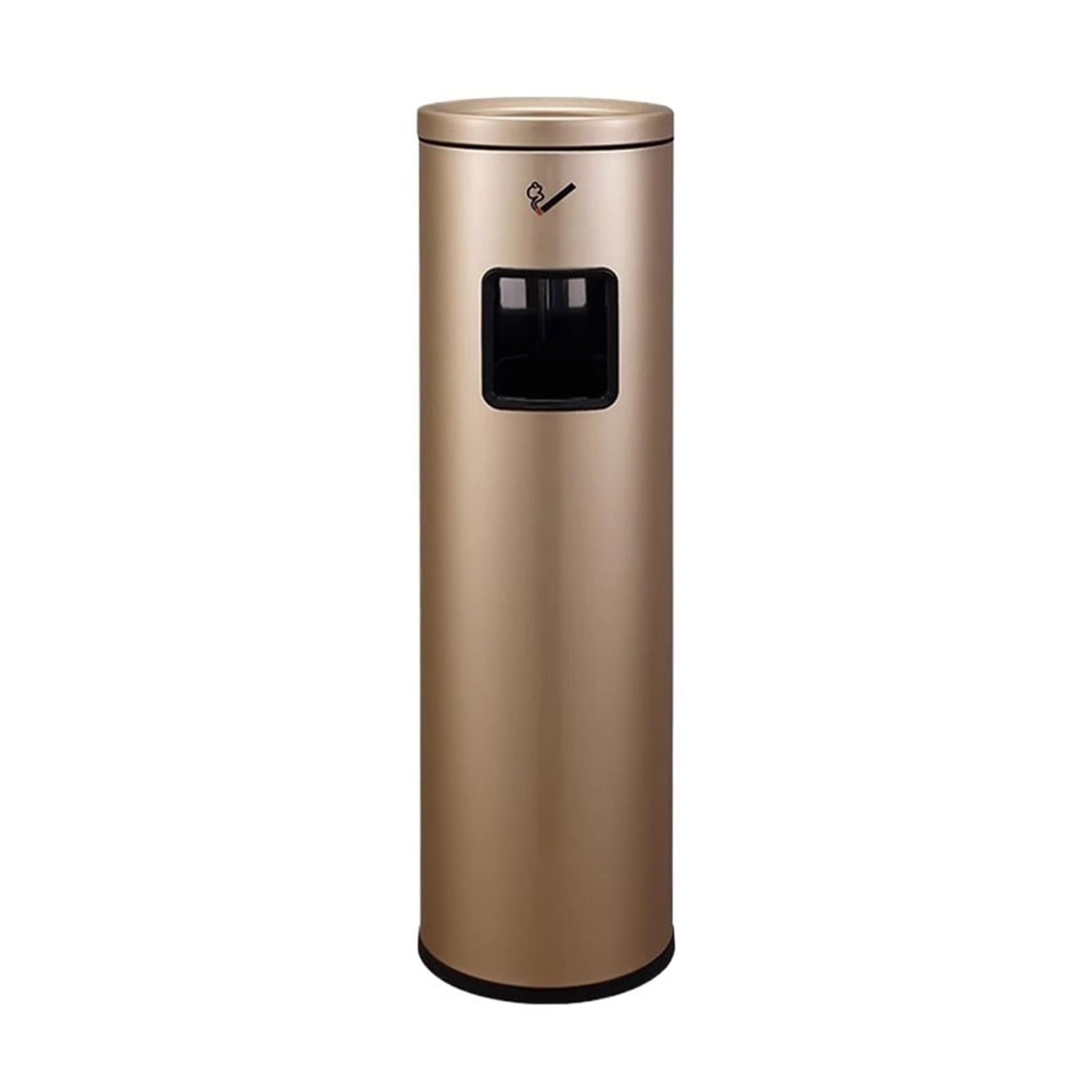 Stand ashtray Cylindrical Trash Bin Iron Baked Ename Ash Pillar for Outdoor Hotel Lobby Public Pillar
