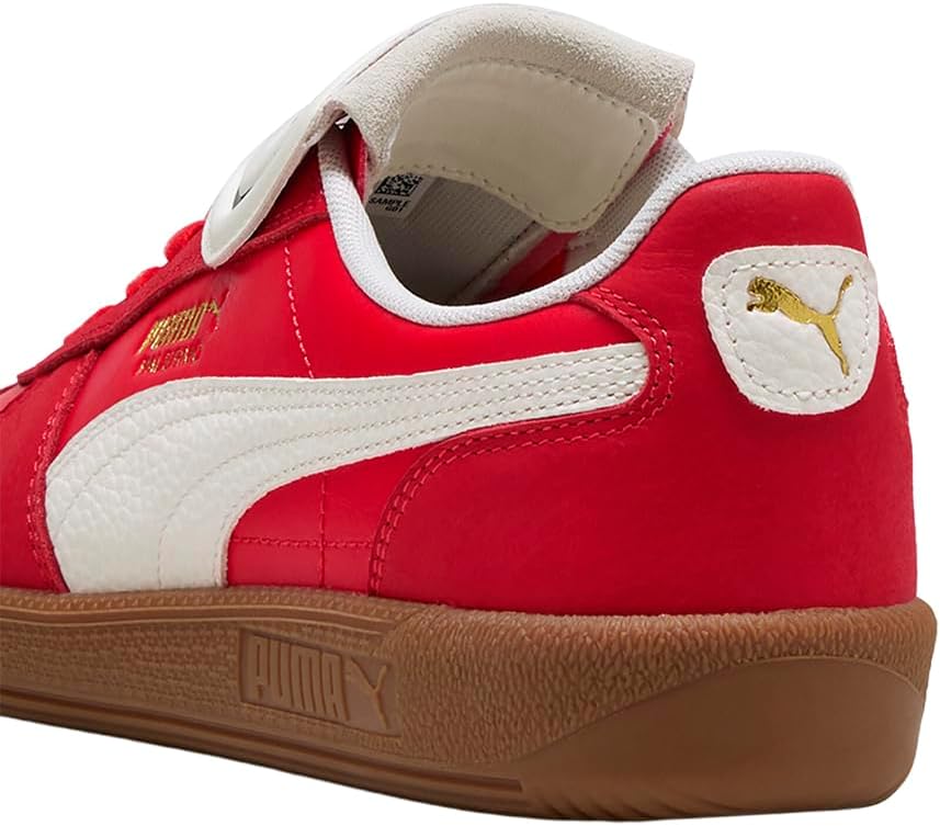 PUMA Mens Palermo Premium Lace Up Sneakers Shoes Casual - Red - Image 7