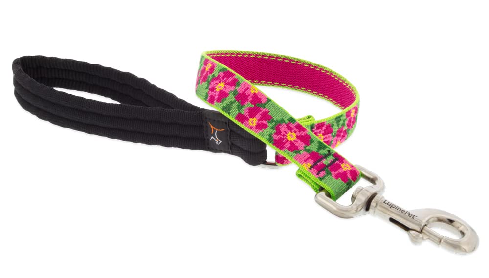 Laisse pour chien Lupine Traffic à motif pétunias avec sangle ultra large