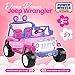 Power Wheels Disney Princess Jeep Wrangler Ride-On Battery Powered Vehicle with Sounds & Phrases for Preschool Kids Ages 3+ Years​