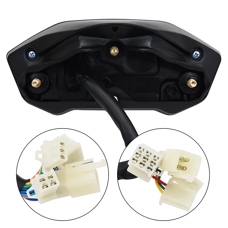 Wiring harness and connectors for the Geloo Motorcycle Tachometer.