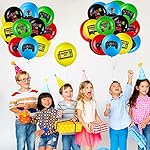 Zomiboo 45 Pieces Video Game Party Birthday Balloons Set Gaming Black Latex Theme Balloons Decorations for Player Level up Party Supplies - Image 4