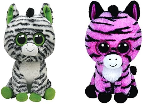 Ty Zig Zag & Zoey the Zebras Beanie Boos Set of 2 Plush Toys