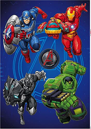 Komar Marvel Sticker Mural Avengers Mech Strike – 50 x 70 cm (Largeur x Hauteur) – 5 pièces – Stickers décoratifs, Stickers muraux, décoration Murale,...