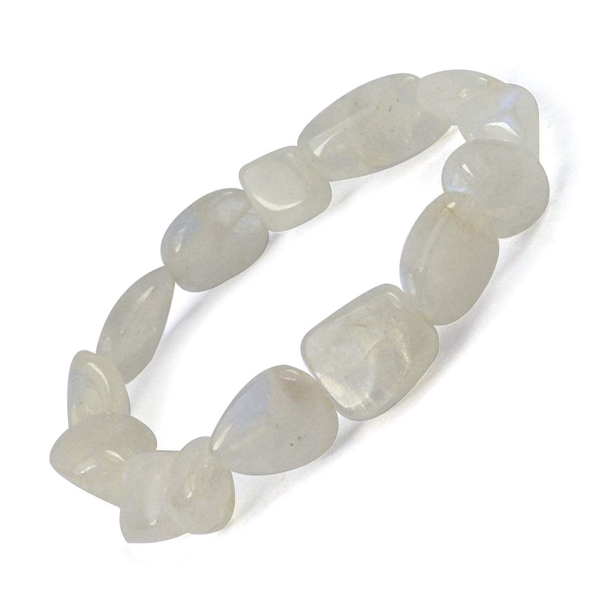 Reiki Crystal Products Natural AAA Rainbow Moonstone Bracelet Crystal Stone Tumble Bead Bracelet for Reiki Healing and Crystal Healing Stones (Color : off White) (B08TWZW9M1) Amazon Price History, Amazon Price Tracker