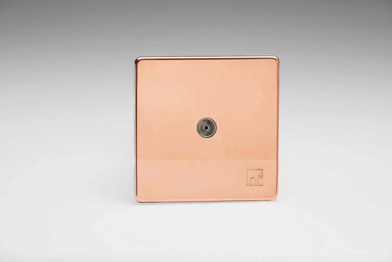 Varilight XDY8S.AC Screwless Antimicrobial Copper 1 Gang Co-Axial TV Socket