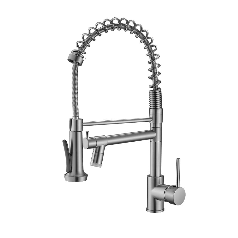 ZYCHSJXA Water Kitchen Tap Faucet Sink with Double Outlets for Hot and Cold