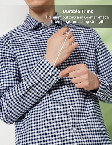 Image of Symbol Premium Men's Checkered Casual Shirt - Regular Fit | Full Sleeve | Pure Cotton (Available in Plus Sizes)