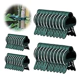 Hohe Qualität: Pflanzenclips aus strapazierfähigem Kunststoff, stabiles Kunststoffgehäuse mit schonendem Easy-Klick Schnellverschluss. Für die Spannfedern der Pflanzenclips wurde hochwertiges Stahl verwendet, sodass die Klammern nicht nur länger halten, sondern ebenfalls bombenfest sitzen!