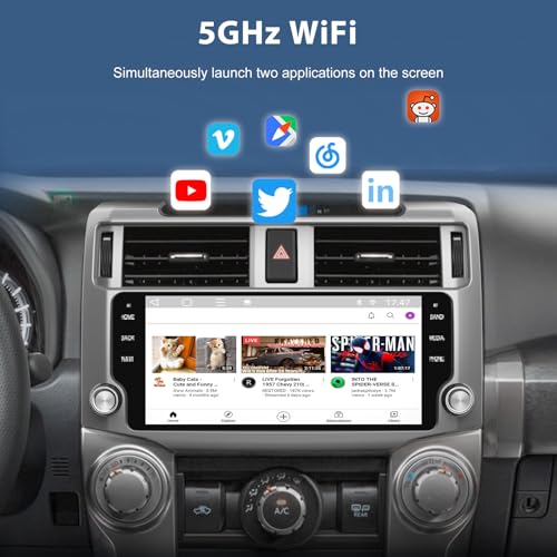Junsun Radio para Auto Android 13 para Toyota 4Runner 2010-2019 miniatura 4